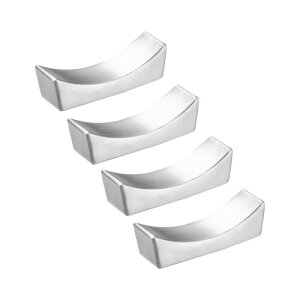 BaraRose 箸置き ステンレス製 箸置き おしゃれ 北欧 カトラリー 箸置き セット 高級 シンプル レスト 卓上 小物 和食器 スプーンレスト レストラン 喫茶店 (シルバー*4枚)