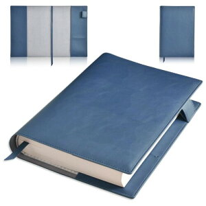 Tonriga ブックカバー A5 大きい 薄型 手帳カバー A5 防水 レザー ノートカバー しおり付き ペンクリップ付き カード収納口付き ブックカバー 上質感のある合皮の高級本ソフトカバー 軽量