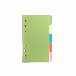 A5 / A6 6Jo[̃CfbNX^uEhOr[oC_[t@CtH_[[Y[tV[gveN^[oC_[Jo[veN^[ (Divider Horizontal Colored Paper, A6/17cm