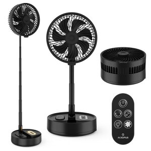 コードレス扇風機 7200mAh USB充電式 折りたたみ扇風機 コードレス|首振り・風量4段階・リズム自然風・タイマー機能付き|高さ無段階調節・コンパクト収納・静音・省エネ DC モーター搭