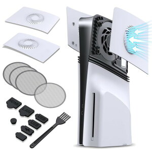 GRAUGEAR PS5 Pro ��p&�h�o�L�b�g | �ʋC���̂���t�F�C�X�v���[�g + �G�A�t�B���^�[ + �_�X�g�v���O | �R���\�[�����x��50%�팸 | PS5 Pro�f�W�^��&�f�B�X�N�G�f�B�V�����p�h�o�ی� (PS5 Pro)