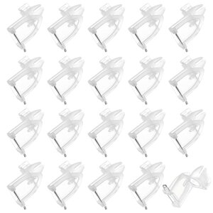 M METERXITY 50個入りブートニア用安全ピン プラスチック製三角コサージュピン ウェディング/花婿ブローチ/パーティー用 花ピン 安全クリップホルダー(4.5cm ホワイト)