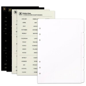 Zelten PPoC_[CfbNXd؂A4̃^uXebJ[tAp[\iI[KiCU[Evi[E[Y[tm[gp (Paper White 5-Tab,A5/6 Hole)