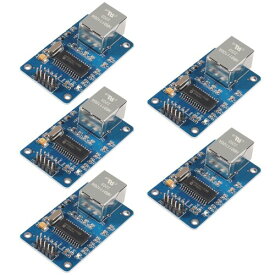 ACEIRMC 5pcs ENC28J60 ENC28J60-I/SO HR911105A イーサネット LAN ネットワーク モジュール SPI インターフェイス 3.3V Arduino AVR PIC LPC STM32用