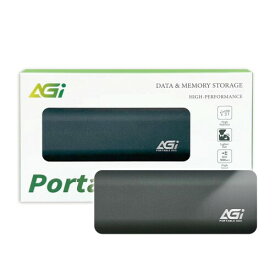 AGI 1TB ED198 外付けSSD、USB3.2 Gen2 Type-C to Type-C/Aケーブル PS5/PS4対応(メーカー動作確認済) アルミニウムケース(読み込み速度1020MB/s）