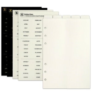 Zelten PPoC_[CfbNXd؂A4̃^uXebJ[tAp[\iI[KiCU[Evi[E[Y[tm[gp (PP White 5-Top Tab,A5/6 Hole)