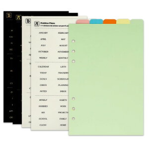 Zelten PPoC_[CfbNXd؂A4̃^uXebJ[tAp[\iI[KiCU[Evi[E[Y[tm[gp (Paper Multi Color 5-Top Tab,A5/6 Hole)