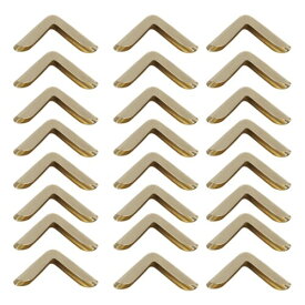 TOPPERFUN ヴィンテージメタルコーナーガード 50枚セット 0.6インチ ブックコーナープロテクター フォトフレーム・アルバム・ノート保護用 コーナーカバー