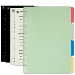 Zelten PPoC_[CfbNXd؂A4̃^uXebJ[tAp[\iI[KiCU[Evi[E[Y[tm[gp (PP Multi Color 4-Tab,B5/9/26 Hole)