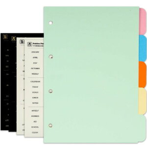 Zelten PPoC_[CfbNXd؂A4̃^uXebJ[tAp[\iI[KiCU[Evi[E[Y[tm[gp (Paper Multi Color 5-Tab,A4/4 Hole)