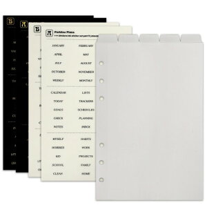 Zelten PPoC_[CfbNXd؂A4̃^uXebJ[tAp[\iI[KiCU[Evi[E[Y[tm[gp (PP Frosted 5-Top Tab,A5/6 Hole)