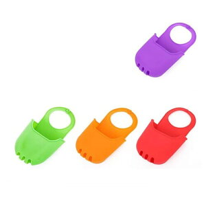 QYEYWJ4個セット ローズピンク スポンジホルダー キッチン シンク 台所用品 蛇口 浴室 バスルーム スポンジラック 水切りかご 掛け収納 スポンジ置き 便利グッズ 台所お手入れ用品 収納