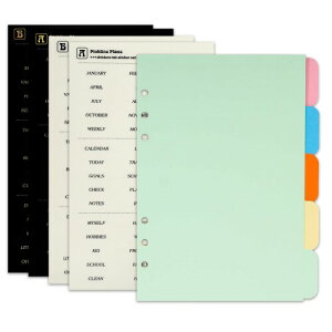 Zelten PPoC_[CfbNXd؂A4̃^uXebJ[tAp[\iI[KiCU[Evi[E[Y[tm[gp (Paper Multi Color 5-Tab,A5/6 Hole)