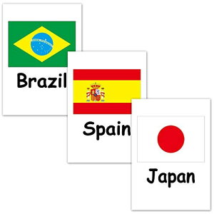 tbVJ[hnKLTCY pJ[h.com Flashcards, English word cards (National flags) Postcard size