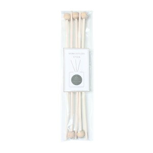 ラタン ウッドボール付き リードディフューザー用 アロマ リードスティック ルームフレグランス 20cm 5本 ナチュラル フレグランス アロマスティック