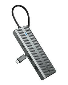 SAN ZANG MASTER 10-IN-1 USB C ハブドッキングステーション Type C ハブ MacBook Dell XPS HP Lenovoなど対応 グレー