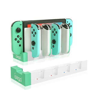 PGRTYOF Switch & Switch �L�@EL �W���C�R���p �[�d�X�^���h Joy-Con �R���g���[���[�[�d �ASwitch Joycon�p�[�d�h�b�N�X�e�[�V���� - �ő�4�̃R���g���[���[���[�d�ASwitch�����Switch OLED���f���ɑ�
