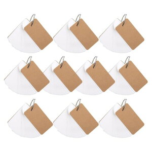 ENN LLC 単語帳 単語カード 暗記 10冊セット 暗記効率アップ 英語 漢字 試験 検定 (ブラウン)