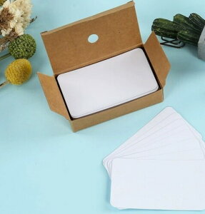 カード 無地 単語帳 200枚 ッセージカード メモリーカード 単語カード 暗記カード 情報カード 名刺サイズ 用紙 手書き 紙カード (ホワイト)