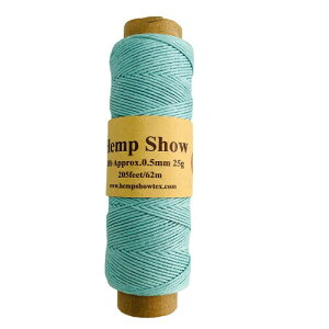 Hemp twine R 62m 2020V[Y (0.5mm 25g 62m FBernuda bay)