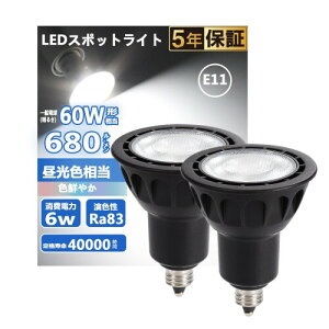 LEDd E11 nQd 60W` F 6500K 6W 680lm 40°zp W^Cv X|bgCg ^Ή _Ng[Ɩ ԐڏƖ ƏƖ Ŕ _CjO rOƖ 