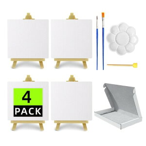 10x10cm ���`��y & 8x15cm ��� 4�_�Z�b�g �~�j�A�[�g�t���[���Z�b�g �~�j�L�����o�X �C�[�[���t�� �G�� ���K�p���� ���S�� �G��{�[�h ���ʊG�E�A�N�����G�E���G�ɓK�p