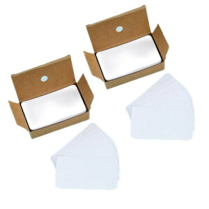 レトロ風カード 両面書き込み可能 紙素材 数量 200pcs ?用于学習 仕事 メモ メッセージカード DIY ギフトデコレーション スクラップブッキング ?色?ホワイト