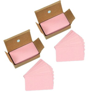 レトロ風カード 両面書き込み可能 紙素材 数量 200pcs ?用于学習 仕事 メモ メッセージカード DIY ギフトデコレーション スクラップブッキング ?色?ピンク