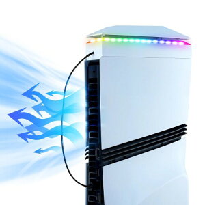 Mcbazel PS5 Prop 㕔pt@ RGBCg 3iKÉ @\ ho݌v USB[d/f[^]|[gPS5/PS5 Slim Ή-zCg