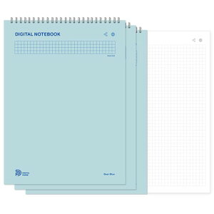 Neo smartpen〈書いてデジタル〉対応Nノート リングタイプ B5 方眼 縦開き 112P (3冊) NDO-DN190