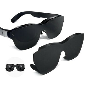 Acogedor AR ���K�l ���C�g�u���b�J�[ Rayneo Air 3S 3 2S & Xreal One Pro Air 2 �p�A�\�t�g�V���R�������Y�V�F�[�h�t�[�h�A�X�}�[�g�O���X�p�A���`�O���A�u���b�N�A�E�g�J�o�[�A�N�Z�T���[