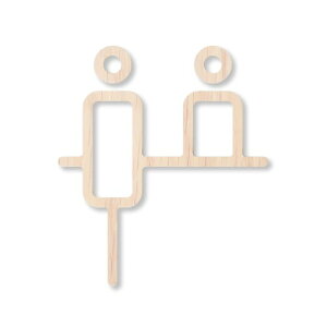 モヘイム(MOHEIM) SIGNS COUNTER カウンター フロント 受付 ピクトグラム (ホワイトオーク)