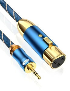 xlr 3.5mm ϊ EMK 3.5mm TRS-XLR XeI(IX) to XLR (X)ϊP[u XeI}CNP[u rfIJAfW^჌tJARs[^^foCXȂǂ-u[ (1M)
