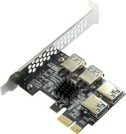 MZHOU PCI-E 1~4 PCI-Express 16Xスロットライザーカード - より高い安定性 USB 3.0アダプター マルチプライヤーカード ビットコインマイニング用