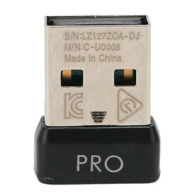 Logitech G Pro用USBレシーバー、2.4GHzワイヤレスマウスレシーバー、デスクトップPCラップトップ用ワイヤレスマウスUSBレシーバー交換、プラグアンドプレイ