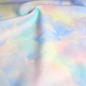 nora. TX1023-A ���`�[�t�� �� sky �_ cloud ������� ���i �A�[�g �v�����g pattern cotton fabric �R�b�g�� �n���h���C�h �t�@�u���b�N �V�[�`���O ���n ��|�p �� ���{�� �J�b�g�ς� 23A (�u���[,���n