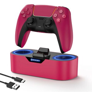 NEWDERY PS5 Rg[[ [dX^h PS5 Rg[[ edge [d [X^h Ӌ@ ANZT USB-CP[ut LEDwvt ߏ[h~ RpNg y bh