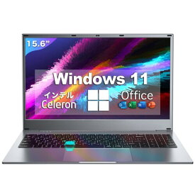 パソコン ノート office搭載 Windows 11 インテル Celeron N4020 指紋認証付き 15.6インチ 10キー 日本語キーボード/Bluetooth/5G WiFi/カメラ付き 初心者向け・学生向け・在宅勤務・Zoom JCTQ ノートパソ
