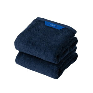 Christy ミニバスタオル 2枚セット コットン100% 約50×100cm 吸水速乾 ラグジュアリー ホテルライク ふっくら タオル 綿 Pimlico Midnight