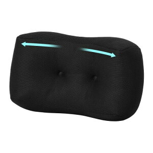 TanYoo 腰枕 腰痛クッション 背もたれクッション 通気腰当て枕 低反発 メッシュカバー ランバーサポート 便利グッズ まくら 安眠枕 もちもち 洗える オフィス/自宅/車用 (メッシュブラッ