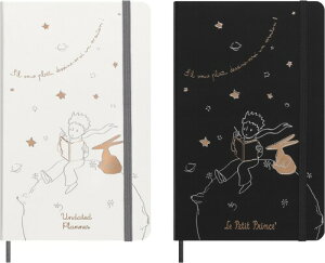 Moleskine der kleine Prinz Notizbuch schwarz in limitierter Auflage undatierter Wochen-Monatskalender large/A5 Fester Hard Cover Einband liniert grau Geschenkbox