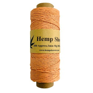 Hemp twine R 62m 2020V[Y (1mm 50g 62m XFTroplcal Coral)