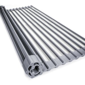 水切りラック 折りたたみ 水切り 食器水切り 42*24cm 抗菌 錆びない シリコン 省スペース プレート 食器 乾燥 グレー