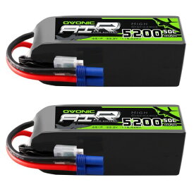 OVONICのリチウムポリマー電池5200mAh 50C 22.2V 6S RCバッテリーは、EC5コネクタが付いており、ラジコン飛行機、DJIクアッドコプター、ラジコンヘリコプター、ラジコンカー、トラック、船な