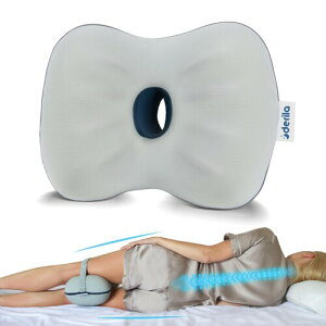 Derila 膝枕 | 痛みを和らげるのに最適なレッグピロー睡眠中にサポートを提供することで、面倒な背中の痛み、腰痛、坐骨神経痛を軽減します。