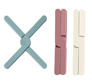 Natiform 鍋敷き 3枚3色セット 折りたたみ可能 耐熱 おしゃれ 北欧 コースター