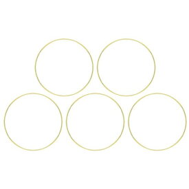 TOYMYTOY 15個セット メタルリング フープ 10インチ ドリームキャッチャー用 クラフトdiy リース マクラメ 手芸用シルバーリング