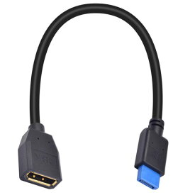 Poyiccot 8K DisplayPort 延長ケーブル、30cm 短い ディスプレイポート 1.4 延長ケーブル、耐摩耗性 DP（オス）-DP（メス）延長ケーブル 8K@60Hz 4K@120Hz HDRに対応 DisplayPort延長コード