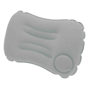 CAPASTEC エアー枕 携帯枕 キャンプ 枕 エアピロー アウトドア 車中泊 旅行 便利グッズ 空気枕 コンパクト グレー