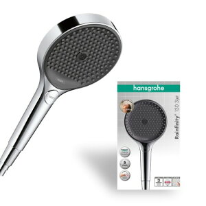 hansgrohe 26864000 Rainfinity Hand Shower 130, 3 Sprays, Chrome